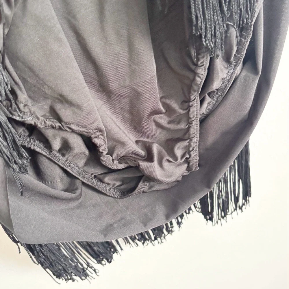 SWEET CHILI DANCE Girl’s Youth Black Heavily Fringe FLAPPER Dance Costume Sz 16